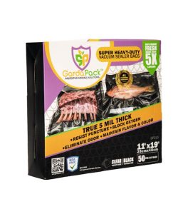 11″x19″ Clear/Black Vacuum Super Heavy Duty Sealer Bags 5 Mil