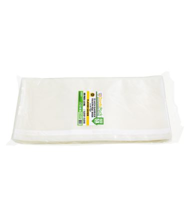 GardaPack 11” x 24” High-Barrier 5.5 Mil Vacuum Seal Bags - 100 Count (Clear & Clear)