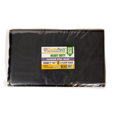 GardaPack 11” x 18.50” Heavy-Duty 5 Mil  Vacuum Seal Bags - 500 Pack  (Clear & Black)